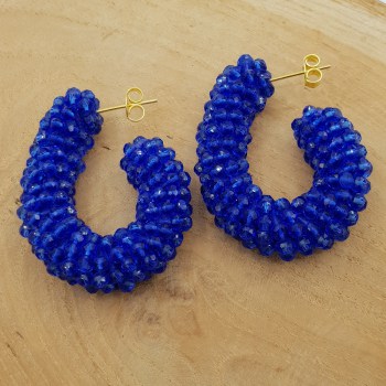 glassberry hoops creolen lot blauw